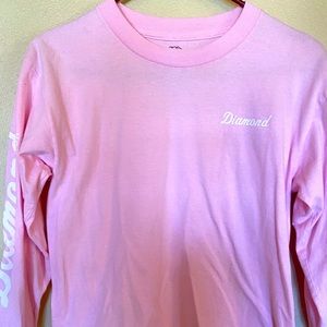 DIAMOND youth large pink long sleeve t-shirt